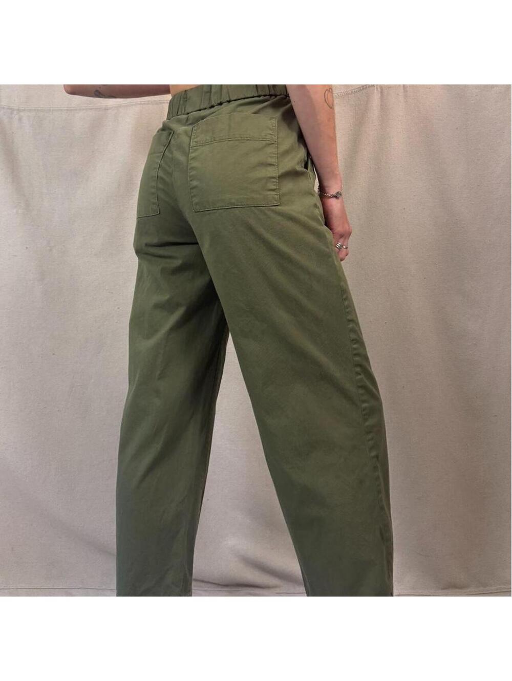 Everlane Olive Green Wide Leg Utility Pants – Made in USA